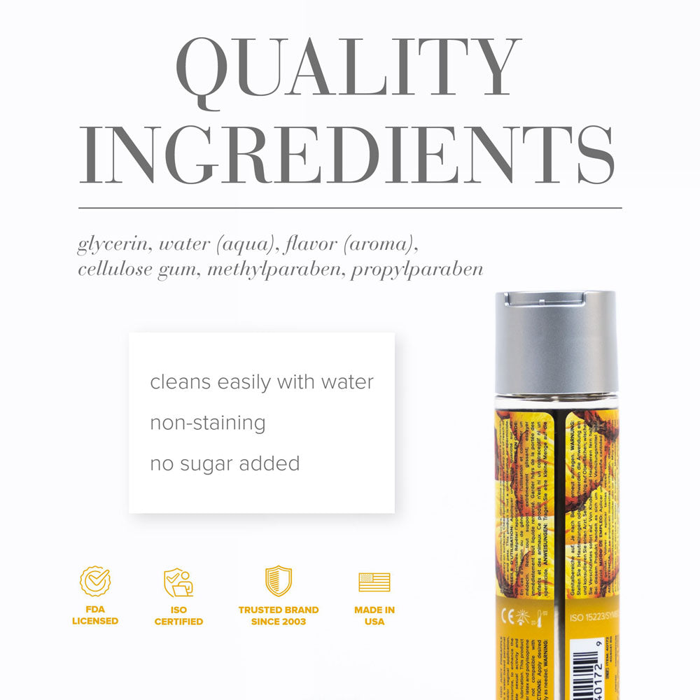 JO H2O Juicy Pineapple Lube - 120 mL - Pineapple Flavoured Water Based Lubricant - 30 ml Bottle