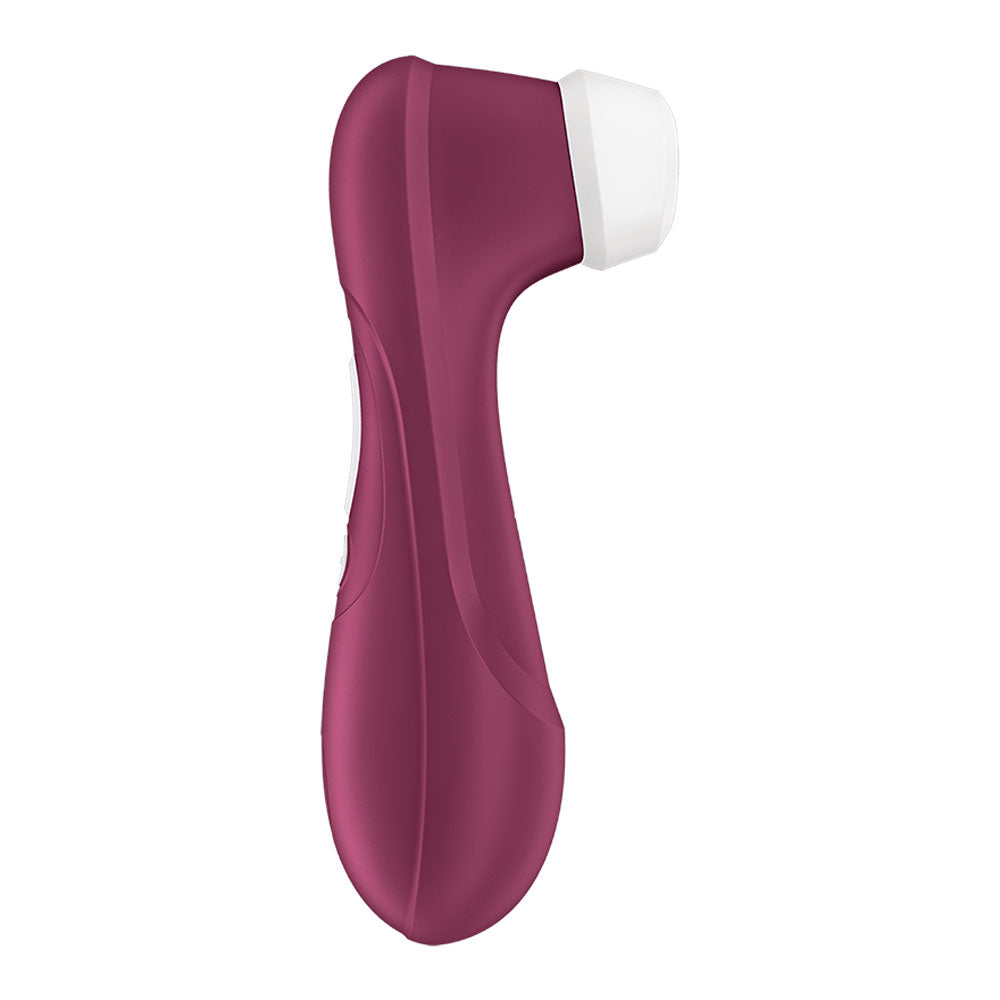 Satisfyer Pro 2 Generation 3 with App Control - Wine Red - Wine Red Touch-Free USB-C Rechargeable Clitoral Stimulator