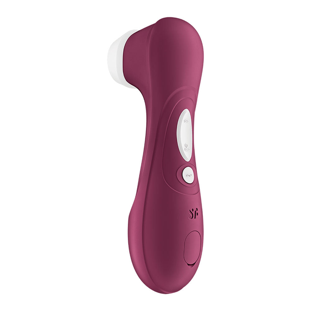 Satisfyer Pro 2 Generation 3 with App Control - Wine Red - Wine Red Touch-Free USB-C Rechargeable Clitoral Stimulator