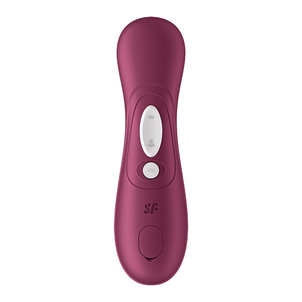 Satisfyer Pro 2 Generation 3 with App Control - Wine Red - Wine Red Touch-Free USB-C Rechargeable Clitoral Stimulator