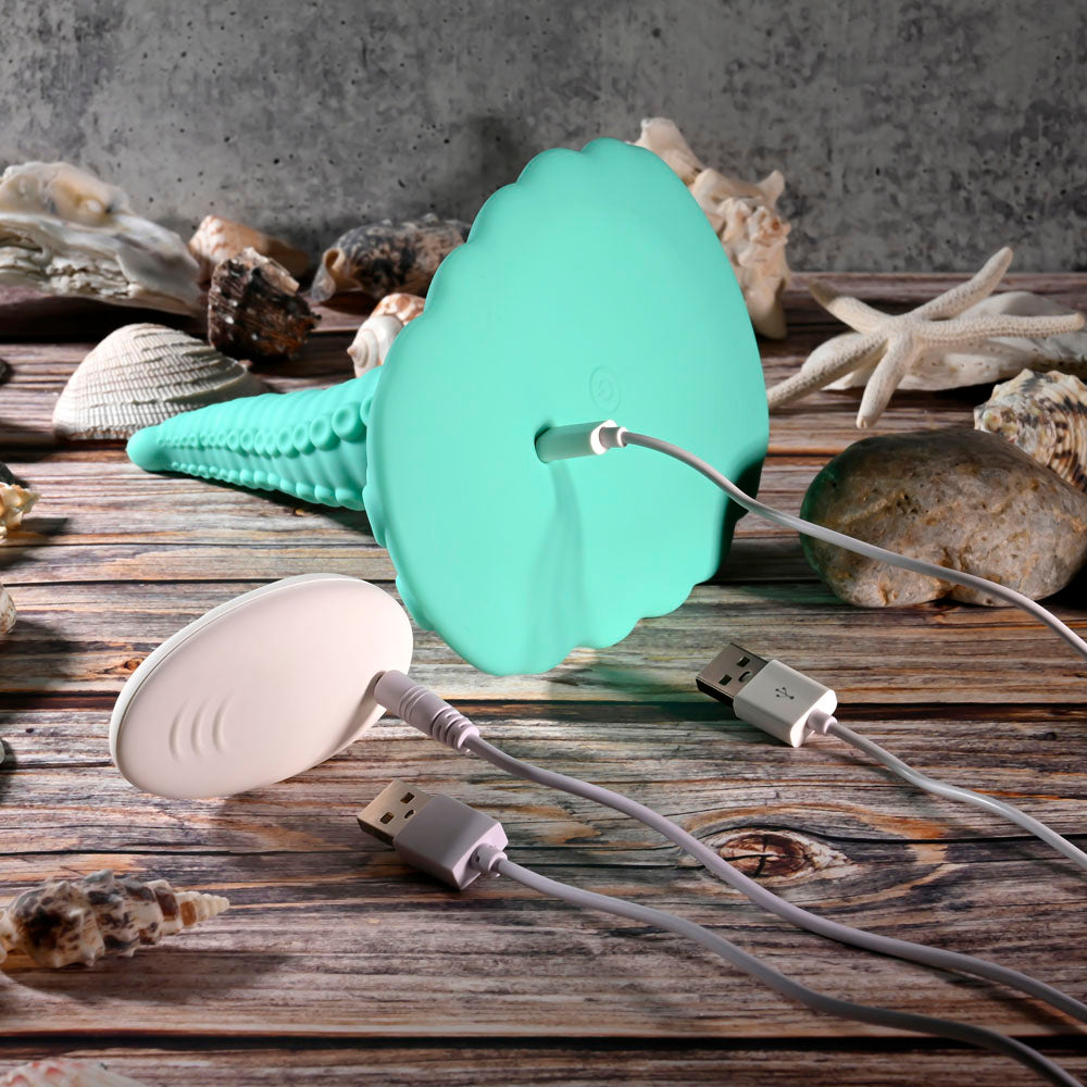 Evolved TENTACLE GRINDER - Green USB Rechargeable Fantasy Grinder Pad with Wireless Remote