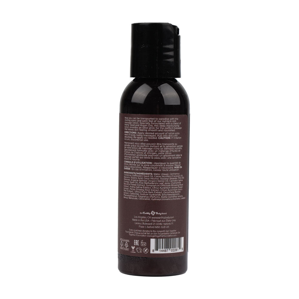 Hemp Seed Massage Lotion - Isle Of You (Coconut Water, Citrus & Vanilla) Scented - 59 ml Bottle