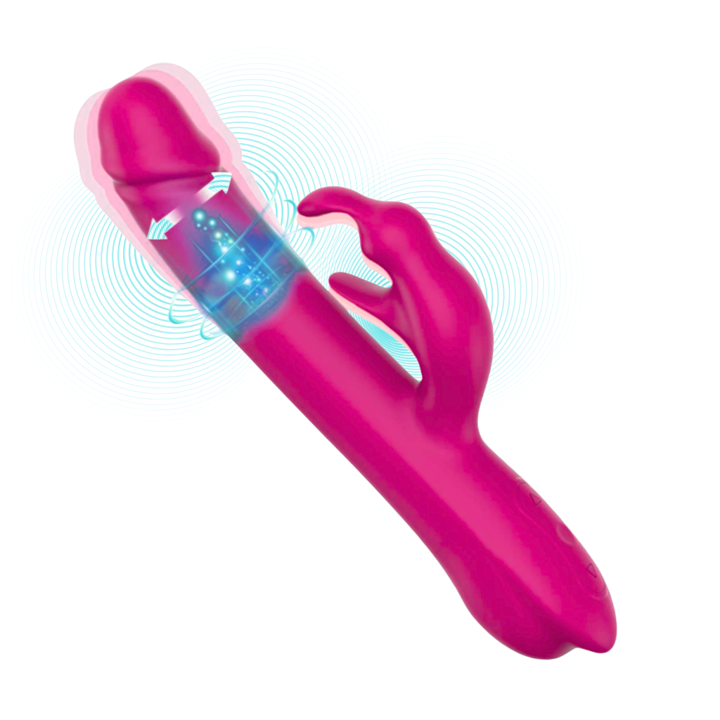 OSEI Signature Nova – Rotating Dual Motor Rabbit Massager (Premium Silicone)