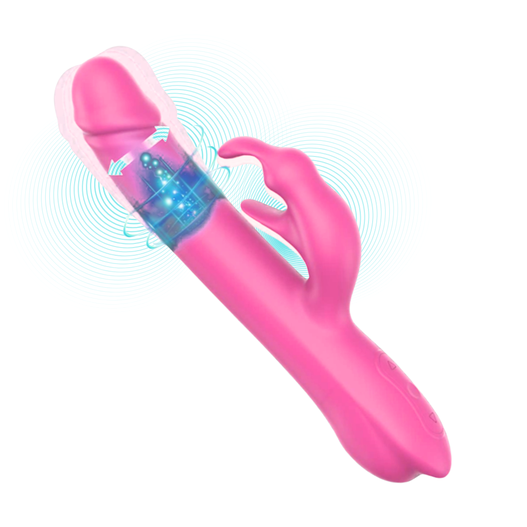 OSEI Signature Nova – Rotating Dual Motor Rabbit Massager (Premium Silicone)
