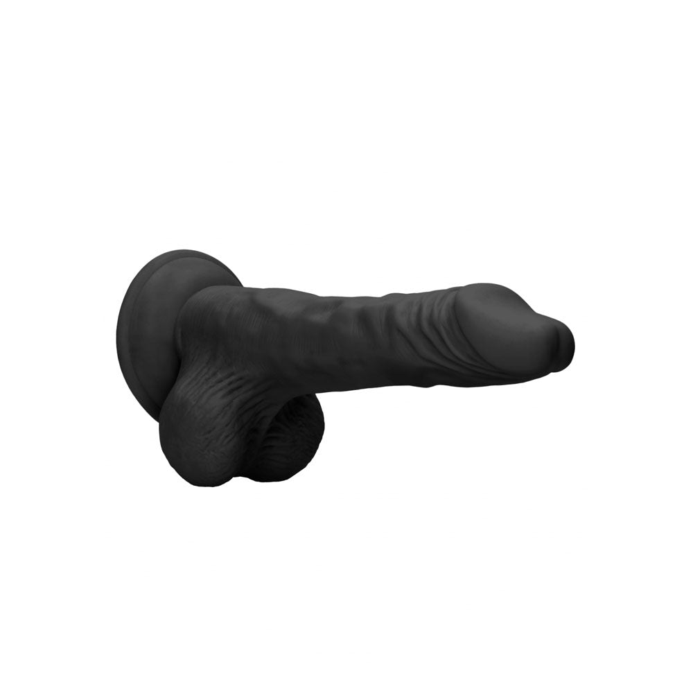 REALROCK 9'' Realistic Dong with Balls - Black - Black 22.9 cm Dong