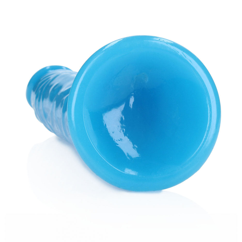 REALROCK 29 cm Slim Glow in the Dark Neon - Blue - Glow in Dark Blue 29 cm (11'') Dong