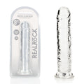 REALROCK 20 cm Straight Dildo - Transparent - Clear 20 cm (8'') Dong