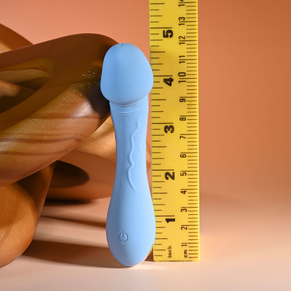 Selopa DAINTY DICK - Baby Blue 11.9 cm USB Rechargeable Mini Vibrator