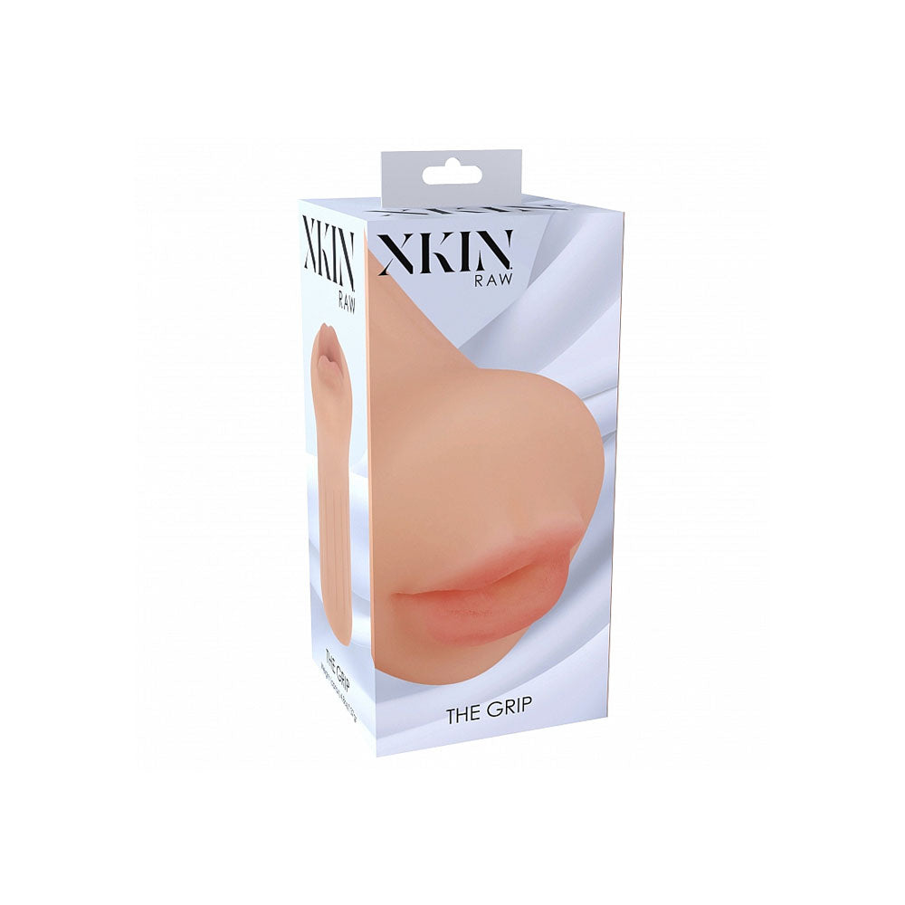 XKIN Raw - The Grip - Flesh 12 cm Mouth Stroker