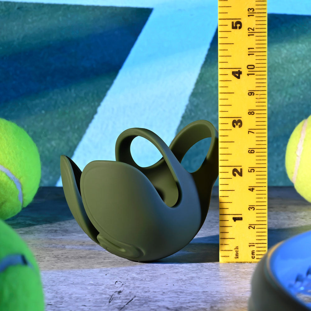 Zero Tolerance NUTTY BUDDY - Olive Green USB Rechargeable Vibrating Cock & Balls Ring