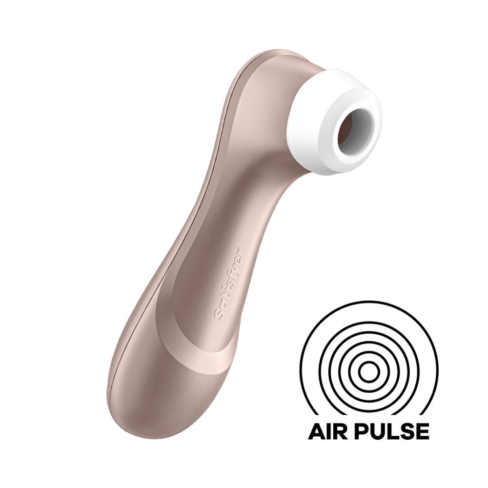 Satisfyer Pro 2 - Rose Gold - Touch-Free USB-C Rechargeable Clitoral Stimulator