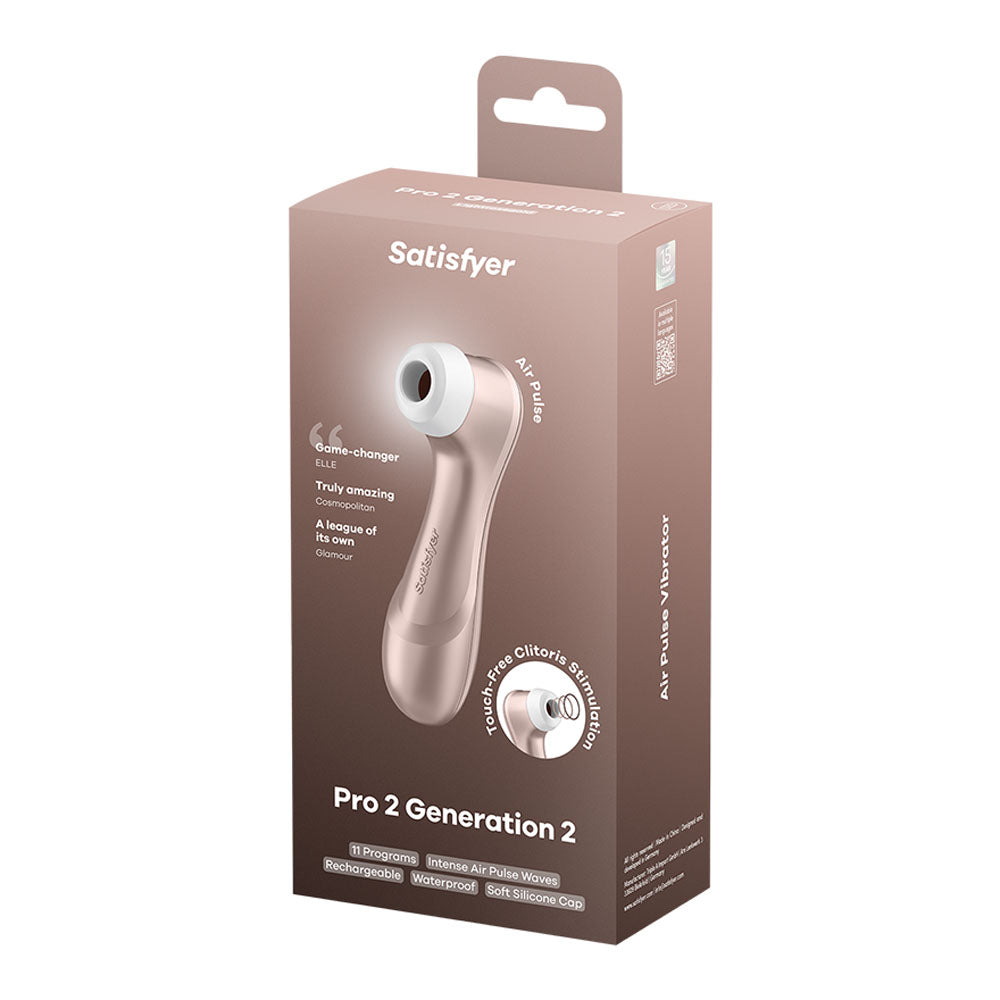 Satisfyer Pro 2 - Rose Gold - Touch-Free USB-C Rechargeable Clitoral Stimulator